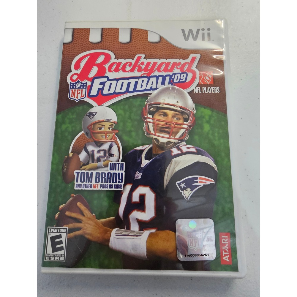 Backyard Football 09 NFL Players Wii Video Game Tom Brady‎